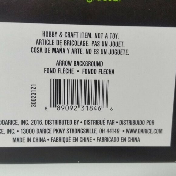 Darice Embossing Folder Arrows Scrapbook Paper Crafts Card Making - Picture 3 of 4